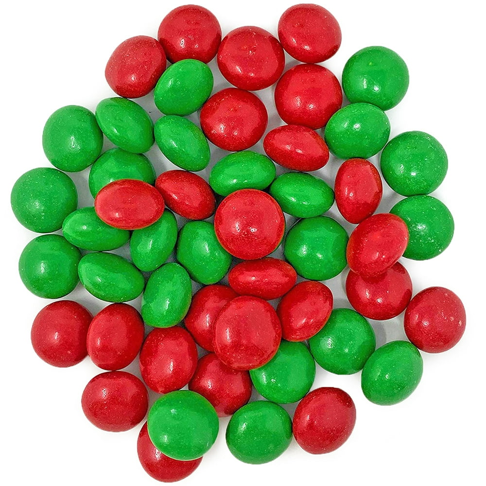 SweetGourmet Christmas Chocolate Mints Seasonal Candy Red Green Bulk Unwrapped 1.5