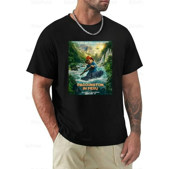 Paddington In Peru A Little Bear Goes A Long Way Movie Fan Gift Unisex T-Shirt, for men & women, up to size 5XL