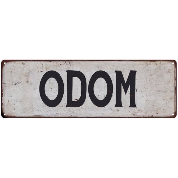 ODOM Vintage Look Rustic Chic Metal Sign 8x24 108240036143