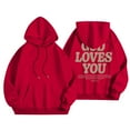 thumbnail image 5 of Women's Hoodies and Sweatshirts Inspirational Word Graphic Sweatshirts Long Sleeve Hoodie Tops for Women, 5 of 5