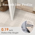 thumbnail image 5 of PureCozy 8'x10' Large Area Rugs for Living Room Bedroom Dining Room Farmhouse Office Modern Geometric Non-Slip Washable Contemporary Plaid Beige Checkered Rugs Carpets, Beige, 5 of 6