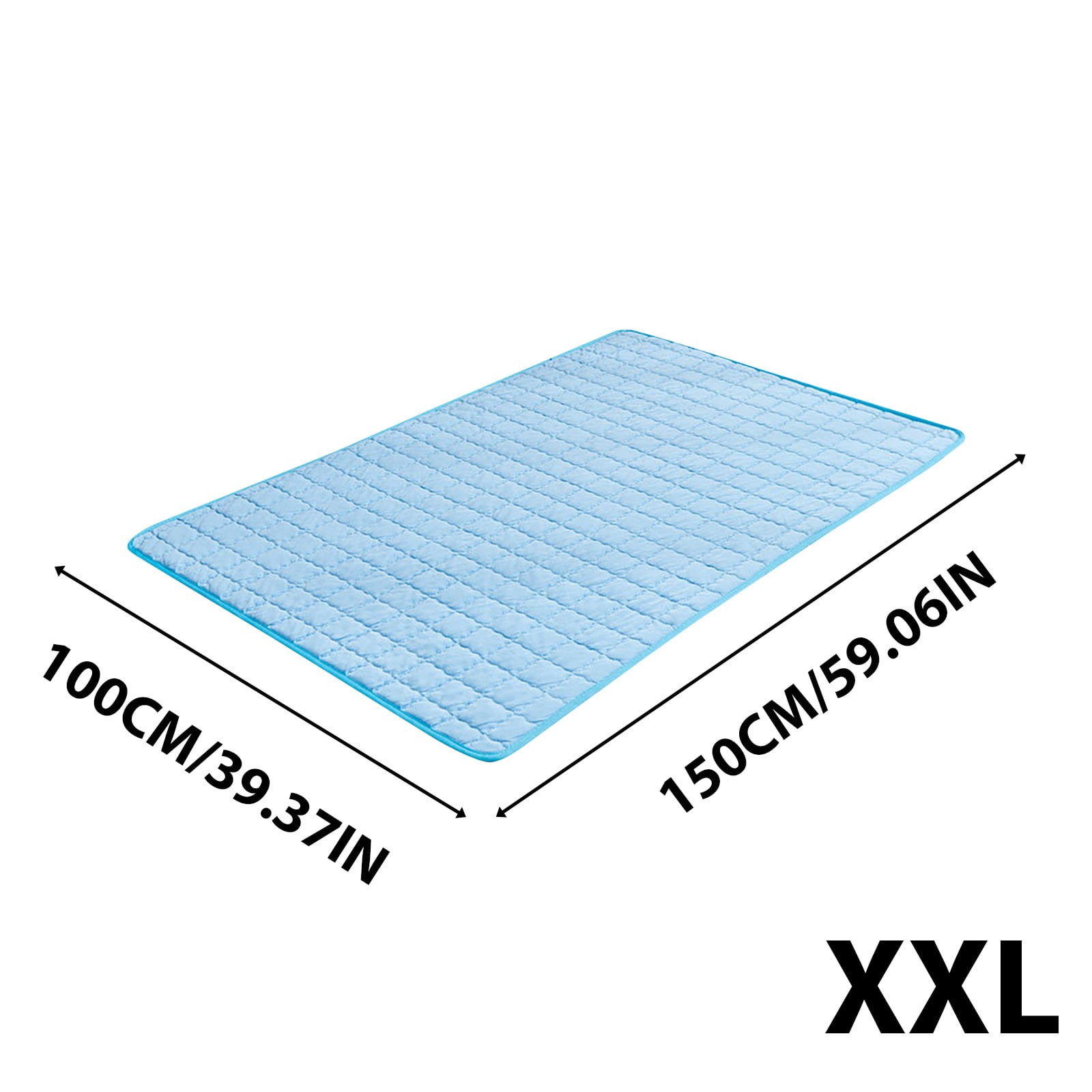 Extra Large Dog Cooling Mat Giant Pet Cooling Pad XXL Ice Silk Mat Jumbo Cooling Mat for Multiple Pets 59x39 Inches Huge Dog Bed Mat Non-Slip Cooling Surface