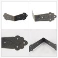 thumbnail image 4 of Home Box Corner Protector Vintage Bronze Tone Guard Edge Cover Book Table Desk Jewelry Box Corner Decor 12pcs, 4 of 7