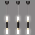 thumbnail image 1 of Lámparas De Techo Led Colgantes Modernas Para Cocina 3 Pzs. Xtellar negro, 1 of 3