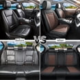 thumbnail image 7 of Car Seat Covers Full Set Fit for Hyundai Sonata 1999-2026, Premium Faux Leather Waterproof Breathable Anti‑Slip Seat Protectors, Black&Brown, 7 of 7