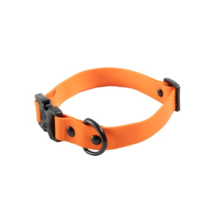 Mammoth Adjustable Waterproof Fashion Dog Collar, Orange, Medium