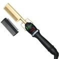 thumbnail image 6 of USTAR Hot Comb Hair Straightener, Electric Heating Comb, Portable Travel Anti-Scald Beard Straightener Press Comb, Ceramic Comb Security Portable Curling Iron Heated Brush, 6 of 7