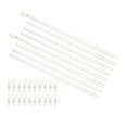 thumbnail image 1 of Uxcell 2 Paquets de 46 Pouces de Remplacement de Tige de Store, Tige d'Inclinaison de Store Combinable avec Crochet, Tige de Store Verticale pour Accessoire d'Ouverture de Rideau de Fenêtre, Blanc, 1 of 7