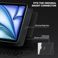 thumbnail image 3 of Magic Keyboard Compatible Case for iPad Air 11 5th Gen/4th, iPad Pro 11 4th Gen/3rd/2ed/1st, Slim Magnetic Cover with Pencil Holder for iPad Air 11/ iPad Pro 11 [Keyboard Not Included] -Black, 3 of 6