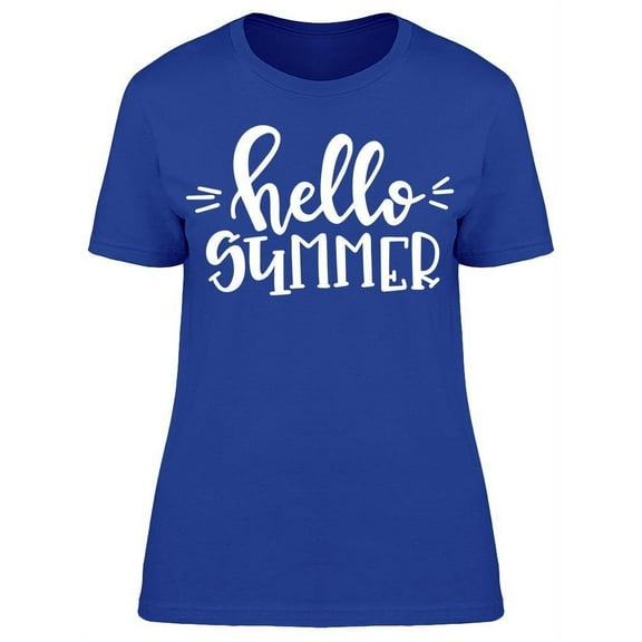 Basic, Hello Summer T-Shirt Women -Image by Shutterstock, Female Large