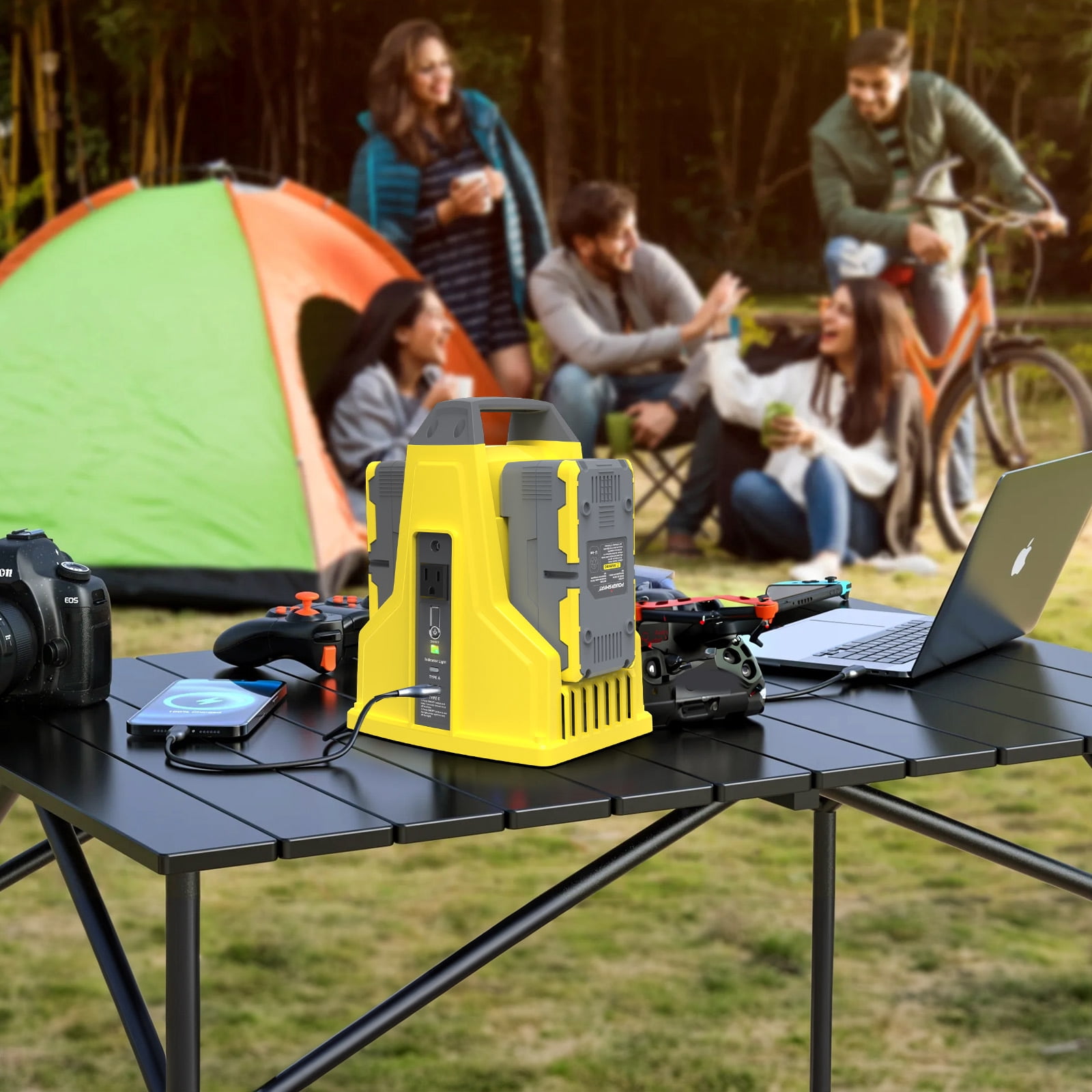 PowerSmart 300 Watts Outdoor Portable Power Station with One 40V Lithium-Ion Replacement Battery