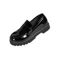 thumbnail image 2 of ZACPNCV Womens Plus Size Retro Loafers Round Toe Platform Low Heel Comfort Casual Shoes, 2 of 8