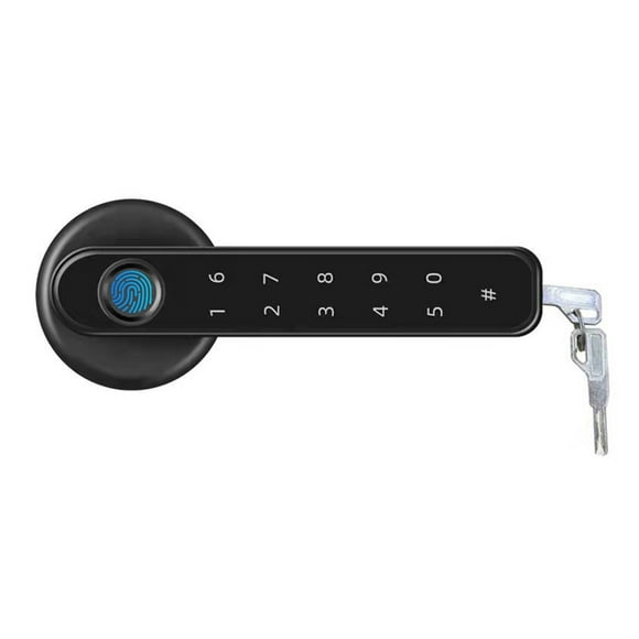 Bluetooth-compatible Fingerprint Door Lock with 2 Keys Password Handle Lock Keyless Entry Electronic Door Knobs Lock for Bedroom ,More Secure