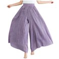 thumbnail image 2 of Babysbule Womens Wide Leg Dancing Pants Fashion Women's Summer Casual Loose Elastic Waist Comfy Trousers Pants, 2 of 8