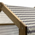 thumbnail image 5 of Chevron Pet House, Horizontal Narrow Sharp Edged Zig Zags Classical Simplistic with Retro Effects, Outdoor & Indoor Portable Dog Kennel with Pillow and Cover, 5 Sizes, Dark Blue Cream, by Ambesonne, 5 of 5