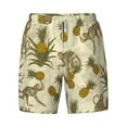 thumbnail image 4 of Lsque Mens Swim Trunks Monkeys and Pinealpples Pattern - Bathing Suit Compression Liner - Beach Swim Shorts Swimwear - (S-3XL) - Stretch Quick Dry -3X-Large, 4 of 9