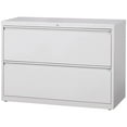 thumbnail image 3 of UrbanPro 2-Drawer Modern Metal Lateral Filing Cabinet in Light Gray, 3 of 4