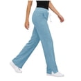 thumbnail image 5 of cfhntfmh Womens Workout Pants with Pockets Lightweight Drawstring Loose Fit Pants for Athletic Gym Running, 5 of 6