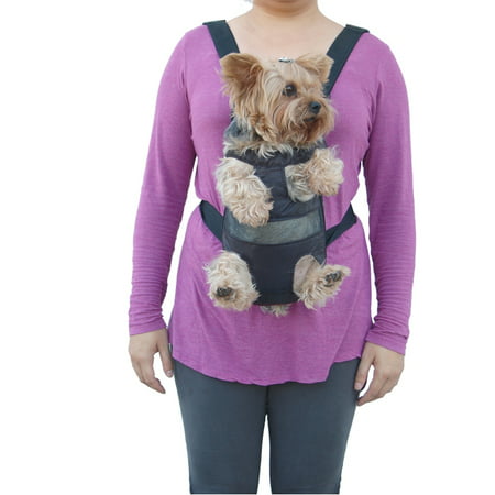 Dog Cat Nylon Pet Puppy Dog Carrier Backpack Front Tote Carrier Net Bag (Gift for Pet) - 0