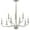 Nickel, variant on Durrell Collection Nine-Light Brushed Nickel Coastal Chandelier Light