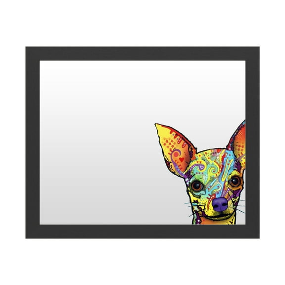 Dry Erase Marker Board with Printed Artwork - Dean Russo 'Chihuahua' White Board - Ready to Hang