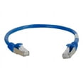 thumbnail image 1 of C2G 14ft Cat6a Snagless Shielded (STP) Ethernet Cable - Cat6a Network Patch Cable - Blue - Patch cable - RJ-45 (M) to RJ-45 (M) - 14 ft - STP - CAT 6a - snagless, stranded - blue, 1 of 4