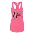 thumbnail image 2 of Wild Bobby, Baseball Fingerprint It's In My DNA, Sports, Women Racerback Tank Top, Hot Pink, Medium, 2 of 5