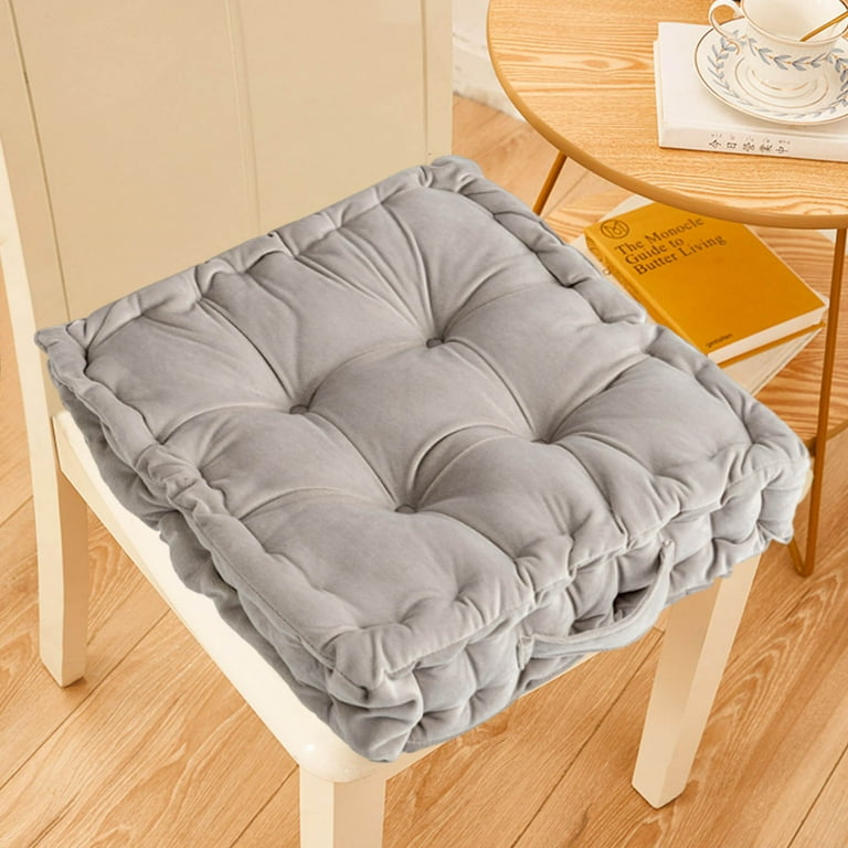 Square Floor Seating Cushions, Solid Color Tatami Chair Seat