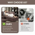 thumbnail image 3 of Aukfa 3 Piece Sectional Sofa, Living Room Couch with Storage Ottoman&Cup Holder, Linen, Right Hand, Brown, 3 of 7