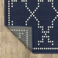 thumbnail image 2 of Oriental Weavers Marina Area Rug 7765B Outdoor Navy Lines Dotted, 2 of 6