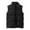 Black, variant on dzxyzu Men's Winter Stand Collar Vest Warm Padded Puffer Jacket Outdoor Full Zipper Coat Vest Top Riding Skiing Fishing Waistcoat Jacket Black