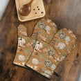 thumbnail image 5 of Cute Oven Mitts,Fall Pumpkins Leaves Pattern Oven Mitt 2-Pack Set,Kitchen Gloves for Oven,Heat Resistant Oven Mitts 7.7"x12", 5 of 7