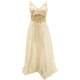 thumbnail image 4 of Gibobby Vestidos de fiesta largos Vestido de fiesta largo a la moda sin mangas con cuello en V sexy para mujer vestido de boda Formal vestido de mujer(Beige,XL), 4 of 5