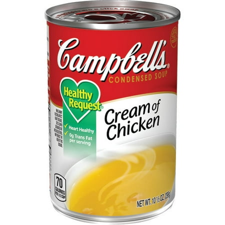 (4 pack) Campbell's Condensed Healthy Request Cream of Chicken Soup, 10.5 oz. Can