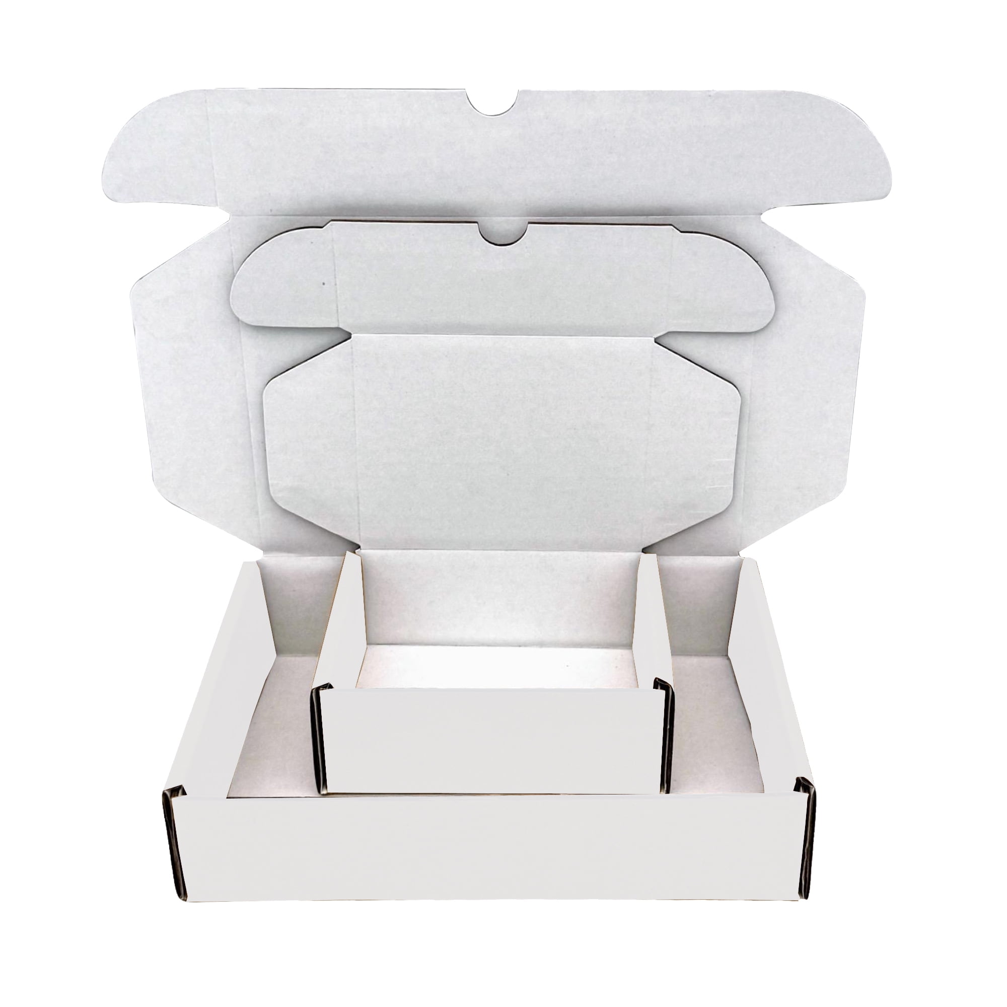 Ucanpack Made In USA- 7x7x4" Corrugated Mailer Boxes, 1/16 Inch Thick Moving Carton, White Cardboard Storage Case, Small Business Essentials, Packing Supplies