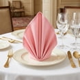 thumbnail image 3 of Unique Bargains 6Pcs Cotton Washable Cloth Napkins Pink 16x16inch, 3 of 6