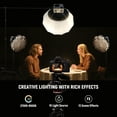 thumbnail image 3 of Neewer HB80B 80W LED Video Light - 2700K-6500K CRI95+, 72Wh Battery, APP/2.4G Control for Studio, 3 of 9