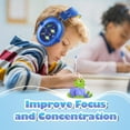 thumbnail image 3 of Noise Cancelling Headphones for Kids, 28dB SNR Kids Ear Protection Safety Ear Muffs for Monster Truck,Fireworks,Home,School, Adjustable Kids Noise Cancelling Headphones for Autism,Toddler,Children, 3 of 10