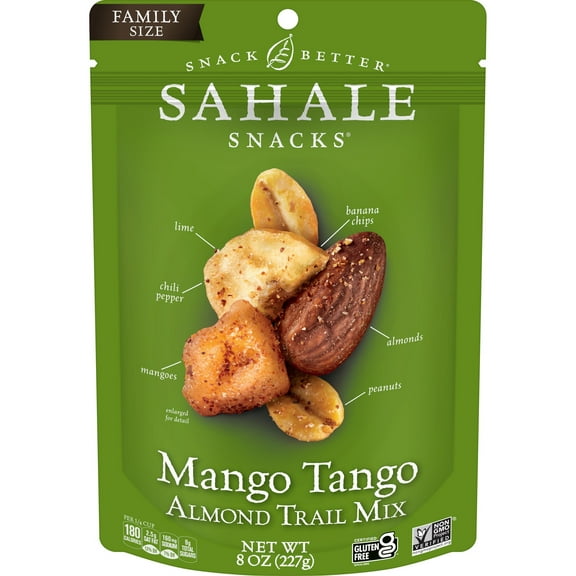 Sahale Snacks Mango Tango OKA4 Almond Trail Mix, 8 Ounces