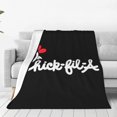 thumbnail image 1 of Manta de vellón Chick-fil-A para cama, sofá, mantas de felpa suaves y cálidas para el hogar, camping, viajes, 50 x 40 pulgadas, 1 of 5