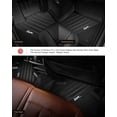 thumbnail image 2 of 3W Black Floor Mats for BMW X7 7 Seats (2019-2025) TPE All Weather Protection Custom Fit Floor Liner 1st & 2nd Row Full Set Car Liners Heavy Duty Guard Front and Rear Car Carpet, 2 of 8