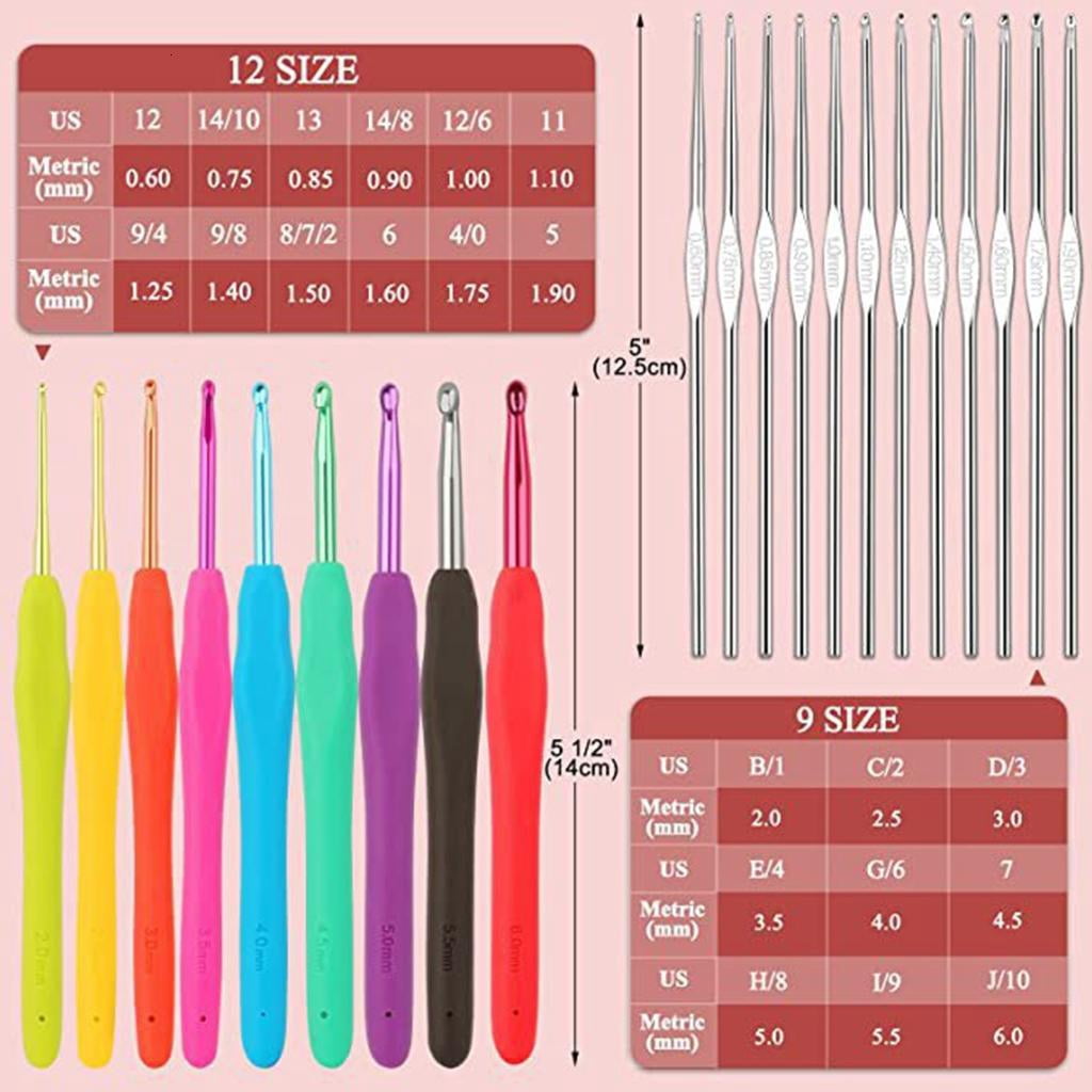 Crochet Hooks Accessories Tools for Adults Crochet Hooks Set Crochet Kits for Beginner Knitting Tool Kits with Case