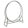 UniFlame Black Finish 48 in. Diameter Tubular Log Hoop