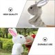 thumbnail image 2 of marionetas de mano de conejo de peluche, marionetas de mano de animales para niños, peluches suaves, juguete para rellenar calcetines navideños, juguetes interactivos para padres y niños pequeños., 2 of 5