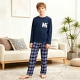 thumbnail image 2 of FYDUU Boys' Clothing Sets Boys Pajamas 2 Piece Sleepwear Long Sleeve Tops And Pants Set Soft Breathable Comfortable Loungewear Outfits,5-6 Years, 2 of 4