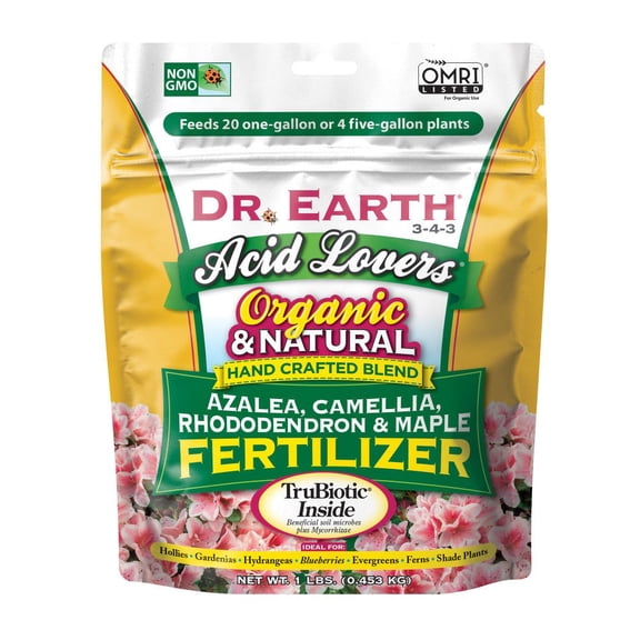 Dr. Earth Azalea, Camellia, Rhododendron, And Maple Fertilizer, 1 Lb