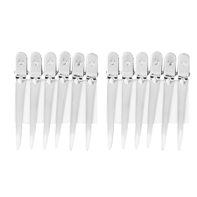 12 unids/caja pinzas para peinar el cabello peluquería seccionar horquillas para estilismo de salón blanco