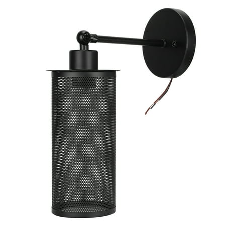 

Henmomu Light Fixture E27 Wall Lamp Vintage Wrought Iron Light For Restaurant Bar Bedroom Cafe AC85-265V Wrought Iron Lamp