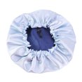 thumbnail image 2 of Neinkie Satin Bonnet Sleep Bonnet Cap - Extra Large Double Layer Reversible Adjustable Satin Cap for Sleeping Hair Bonnet, 2 of 7