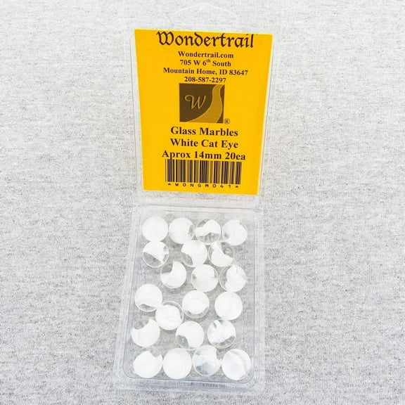 Glacer Slice Cat Eye Marbels 14mm Glass Marbles Pack of 20